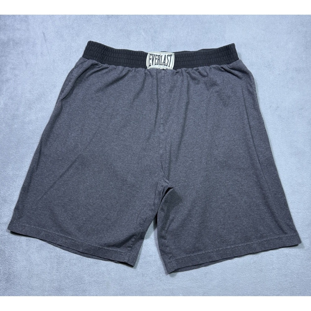 Everlast Shorts Mens XXL Gray Athletic Gym Training Lounge Pockets Boxer Athlete